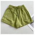 Women's comfortable loose wide-legged drawstring A pants Slim Waist Slim fit casual home versatile sports shorts. 