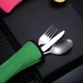 3 Pcs Portable Travel Cutlery Stainless Steel Western Style Steak Knife Fork Spoon Complete Set Of Tableware Home Use Outdoor. 