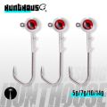 Hunthouse Ajing Fishing Hooks With Red Eyes 5g 7g 10g 14g Zinc Alloy Jig Head Rockfish Lure Bait 2021 Fishing Accessories lw333. 
