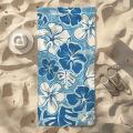 Sea blue pepper Kuwait beachtowel fiber material,quick drying sand proof,washable,beach coastal tropical flower towel,ideal. 