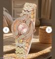 Rhinestones Butterfly Gold Analog Women Watch. 