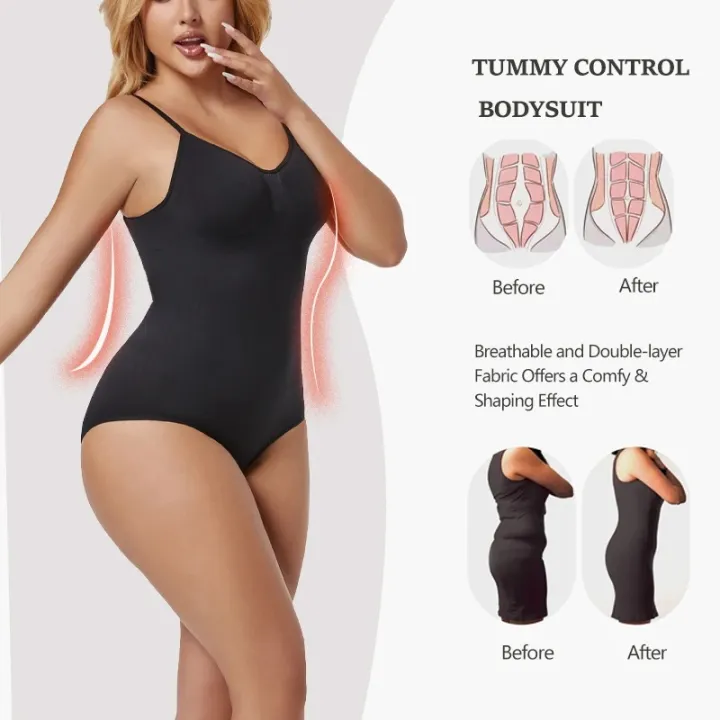 Womens%20Backless%20Bodysuits%20Seamless%20%20Shapewear%20Thong%20Butt%20Lifter%20Body%20Shaper%20Tummy%20Control%20Corset%20Slimming%20Camisole%20Tops%20-%20Image%202