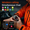 LIGE Smart Watch Men 1400mAh Big Battery Outdoor Flashlight Fitness Tracker 2.01inch Screen Bluetooth Call Snartwatch.