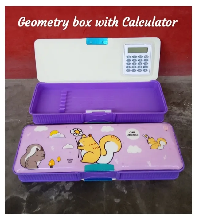 Geometry Pencil Box with Calculator | Daraz.com.np