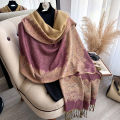 2025 Tassel Blanket Design Thick Pashmina New Winter Warm Soft Shawl Wrap Print Scarf Women Coldproof Neckerchief Poncho Stoles.