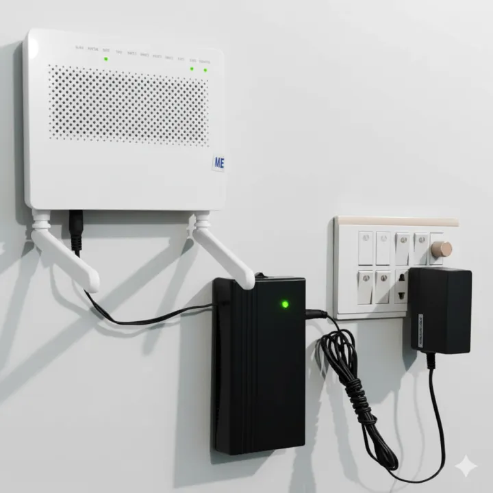 WiFi Router UPS Power Bank 12 Volts 1A 1.5A Tp Link Tenda PTCL Fiber 12v Router