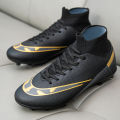 Premium high-top football shoes FG long studs and TF short studs, suitable for both men and women, offer comfort. Sole spikes. 