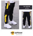 Children's Pants 2024 Spring and Autumn Handsome Boys Big Pocket Overalls Boys Casual Pants Sports Trousers 4-10 Years Old. 