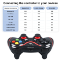 【6-in-1】 Universal Wireless Bluetooth Gaming Controller ~ Joystick Joypad Gamepad for PlayStation, PC, Computer, Laptop, Mobile, Android, iOS, TV Box, Nintendo Switch ~ Dual Shock Vibration ~ Wireless PS3 Controller Remote~ By FunBug. 