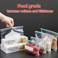 Reusable Zip Lock Bag Food Grade Transparent Storage Bag With Zipper Sealing Plastic Container Travel Freezer Camping Kitchen. 