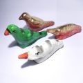 4 pieces clay toys, clay colorful showpiece. 