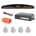 Car Reverse Radar Kit Vehicle Parking Sensor System with 4 Parking Sensors Backup Radar with LED Distance Display Beep alarm. 