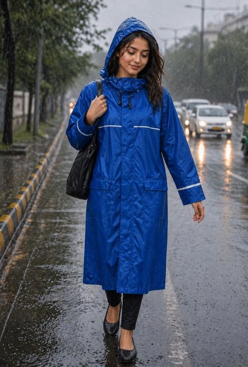 StormFit Women’s Long Waterproof Raincoat with Hood