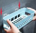Wall Hanging Plastic Kitchen and Bathroom Shelf.