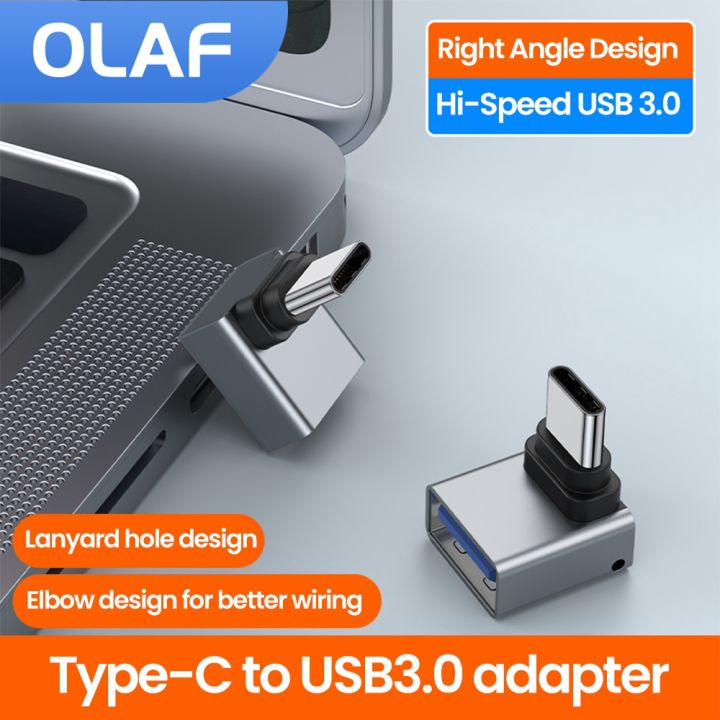 Type C Male To USB 3.0 Female Adapter Type C To USB 90 Degrees Right ...