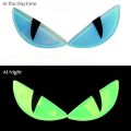 3D Devil's Eye Luminous Stickers, Motorcycle Helmets Sticker, Night Light Decor,Car Reflective Stickers, Stickers for KTM, Honda. 