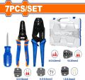 CRIMPING PLIER SET / LUG PUNCH PLIER KIT WITH WIRE STRIPPER/ PLIER / WIRE CRIMPER / CABLE LUGS PUNCHER / LUGS PRESSOR. 