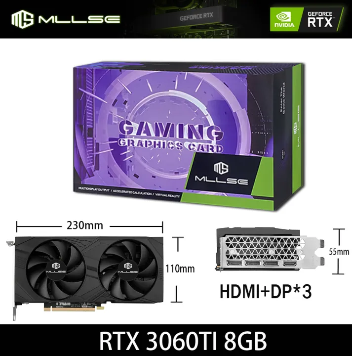 MLLSE%20RTX%203060Ti%208GB%20Graphics%20Card%20GDDR6%20256Bit%20PCI%20Express%204.0%20%C3%9716%208Pin%20NVIDIA%20GPU%20Rtx%203060Ti%20Gaming%20Video%20Card%20Placa%20De%20Video%20-%20Image%208