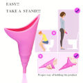 Ladies portable outdoor emergency standing urinal female silicone urinal Adult Piss Urine Bags For Car Travel Camping Pee Handy. 