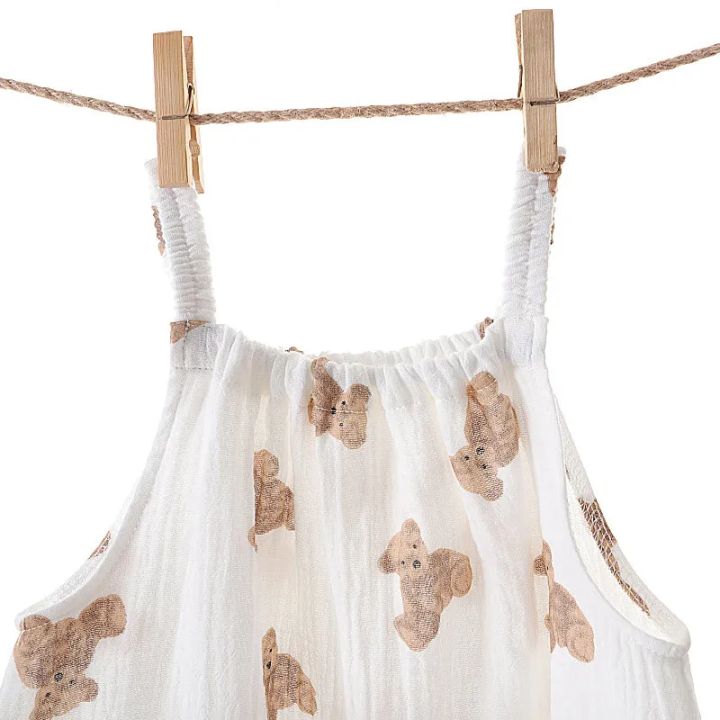 Newborn%20Baby%20Summer%20Thin%20Bodysuit%20Girls%20Sleeveless%20Suspenders%20Romper%20Suit%20Boys%20Cute%20Embroidery%20Cartoon%20Pajamas%20+%20Hat%202%20Piece%20Set%20-%20Image%206