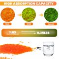Orange Indicating Silica Gel Beads 3-5mm, Reusable Desiccant Moisture Absorber for 3D Printer Filament & Electronic Devices. 