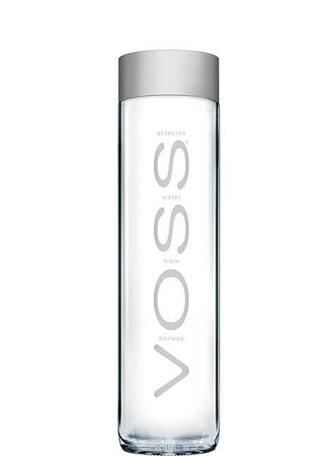 Voss mineral water still 800ml glass bottle