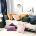 Velvet Burnt Throw Pillow 18X18 Inch Square Pillowcases Soft Cozy Cushion Cases for Couch Bedroom Living Room Home Decor. 