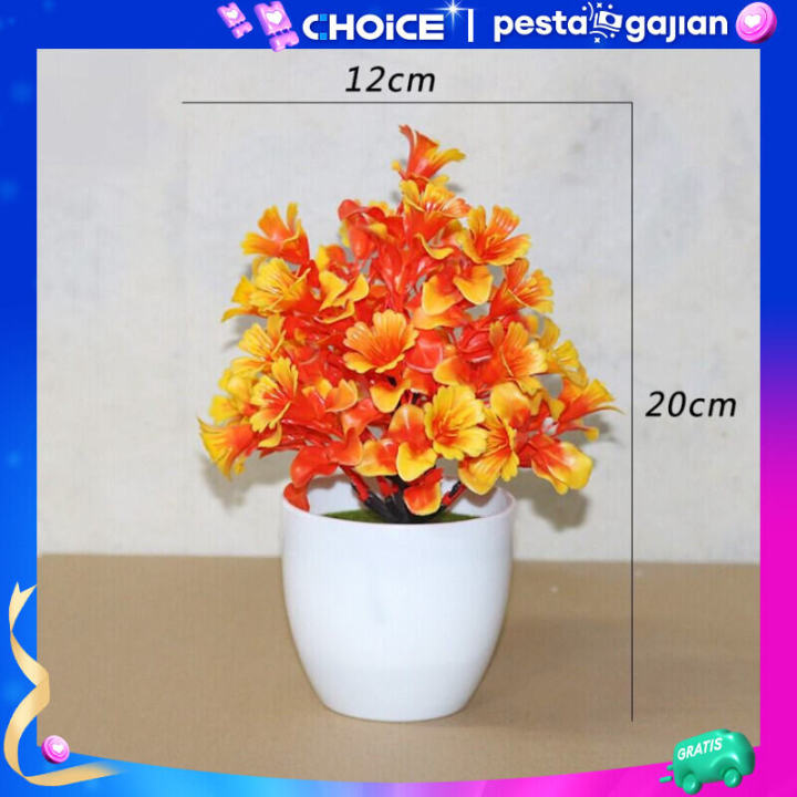 2H plastic decorative flower plant pots | artificial flower decoration | display room | cod