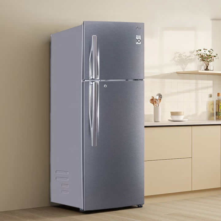 LG Refrigerator 308L Shiny Steel - GLM332RPZI