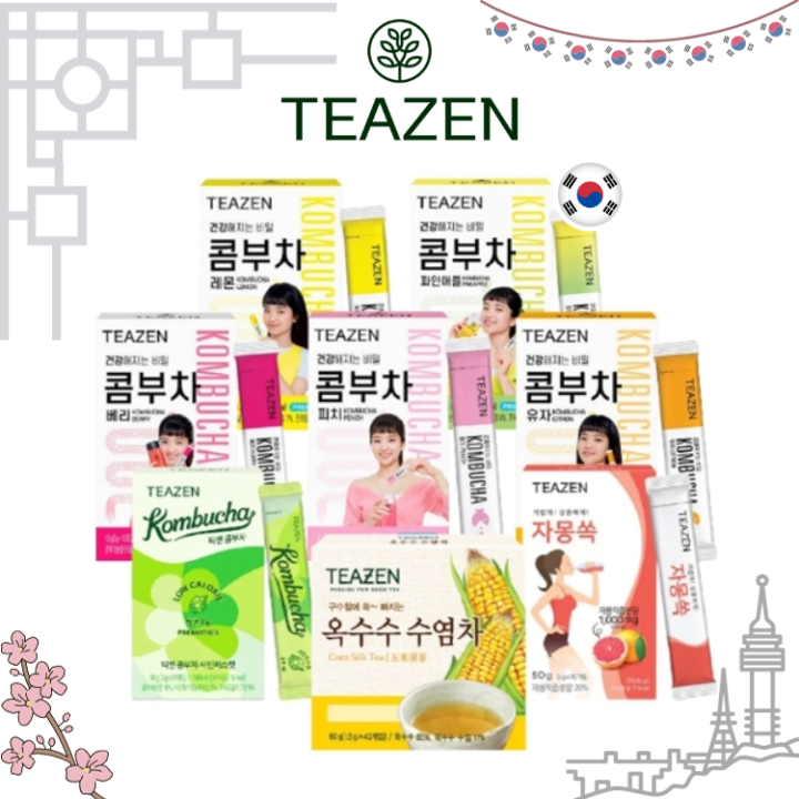 Teazen kombucha tea (1 box contains 10 sachets) tea infuser, jokuk Kobucha, Korean fermented tea Berry, lemon, corn silk tea (teasen)