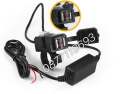 USB port motorcycle charger 5V 1A/2.1A mobile phone charger socket waterproof switch Holder. 