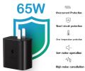 Samsung 65W fast charger head Samsung 65W PD fast charger chager S23 ultra/ S23/S22/S21/S20/note20 ultra/ note10/Z fold4/Z Fold3/A73. 
