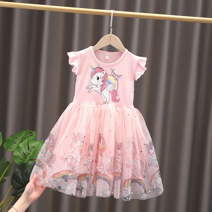 Girls%20Clothes%20New%20Summer%20Princess%20Dresses%20Flying%20Sleeve%20Kids%20Dress%20Unicorn%20Party%20Baby%20Dresses%20for%20Children%20Clothing%201-6Y%20-%20Image%202