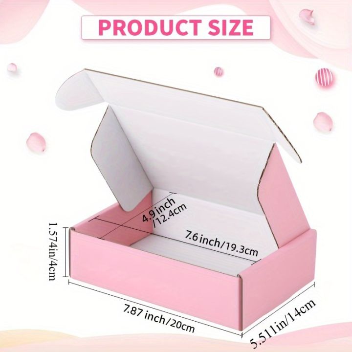 10%20Pcs%20Pink%20Shipping%20Boxes%20Pink%20Corrugated%20Cardboard%20Mailer%20Boxes%20Bulk%20for%20Packaging%20Small%20Business%20Mailing%20%20-%20Image%204