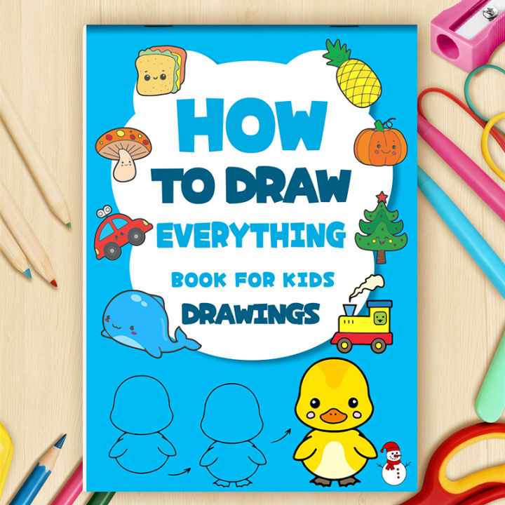 96%20Cartoon%20Patterns%20Fun%20Drawing%20Book%20Simple%204-step%20Tutorial%20on%20How%20To%20Complete%20Drawing%20Interactive%20Coloring%20Activity%20Book%20-%20Image%202