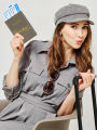 2pcs/Set Adventure Passport Cover Case and Luggage Tag Set, Travel Passport Holder Wallet. 