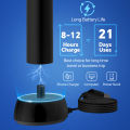 Smart Wireless Charging Rotating Electric Toothbrush, 3 Modes Rechargeable Rotation Toothbrush Compatible with Oral B Brush Head. 
