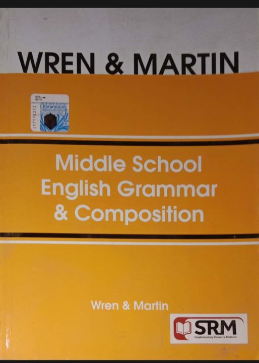 middle school English grammar by wren Martin