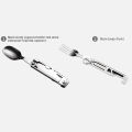 Outdoor Portable Folding Cutlery Set Spoon Fork Knife Compact Camping Picnic Travel Utensils Lightweight. 
