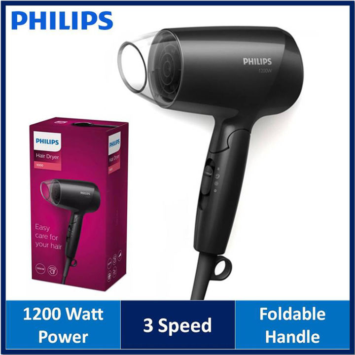 Philips BHC010/10 Essential Care Compact Hair Dryer | 1200 Watt