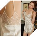 [Super fast delivery!] Noon choices ready to ship from Thailand satin pajamas non-sleeping sleepwear sexy sleepwear comfortable lace NC-328 quality fabric wholesale price. 