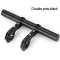20cm Bicycle Handlebar Extended Bracket Bike Mount Bar Computer Holder Support Rack Alloy Stand Double Frame Bicycle Clip.