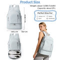 Gym Backpack for Women Men, Gym Backpack with Compartment for Shoes and Wet Clothes, Sports Bag for Fitness, Swimming and Travel. 