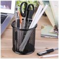 Pack of 2 Pen Stand and Stationery Holder Metal Mesh - Black. 