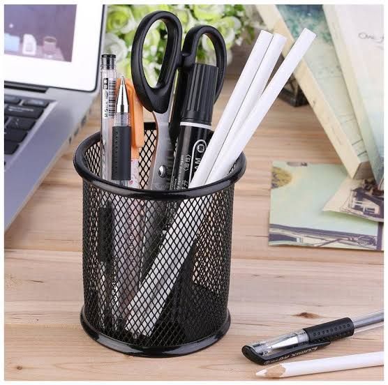 Pack%20of%202%20Pen%20Stand%20and%20Stationery%20Holder%20Metal%20Mesh%20-%20Black%20-%20Image%203