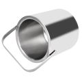 1.3L Double Walled Stainless Steel Ice Cube Container Ice Bucket Container with Tongs Lid For Storage Bar Cooler. 