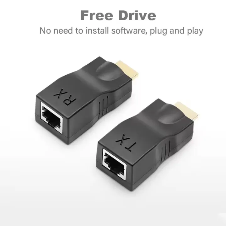 4K%20HDMI-compatible%20Extender%20RJ45%20Ports%20Up%20to%2030m%20Over%20CAT6%205E%20Network%20Ethernet%20LAN%20TX%20RX%20Adapter%20Cable%20HDTV%20to%20RJ45%20for%20DVD%20PS4%20-%20Image%202