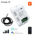 Tuya WiFi Smart Temperature Switch 16A Energy Consumption Monitoring Thermostat Compatible Alexa  Home Smart Switch. 