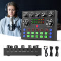 V8S Professional Sound Card with Voice Changer - 10 Sound Effects for PC Gaming, Karaoke, Live Streaming & Recording Studio. 