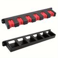 Easy-Install Black ABS Fishing Rod Holder - Wall Mounted fishing tools rod holder fishing accessories fishing equipment.
